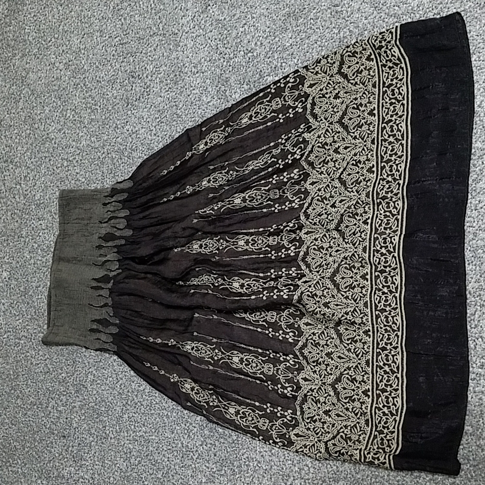 Brown Boho Tube Dress